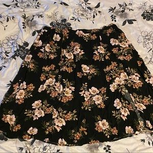 Torrid floral midi skirt